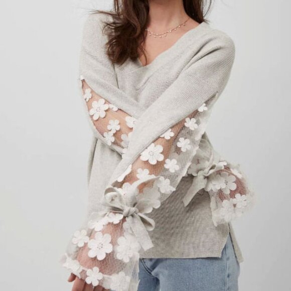 French Connection Sweaters - French Connection Caballo Lace Knit Sweater